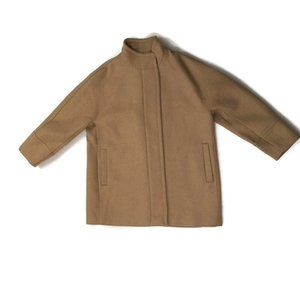 J Crew City Coat Beige Wool Blend Sz 20